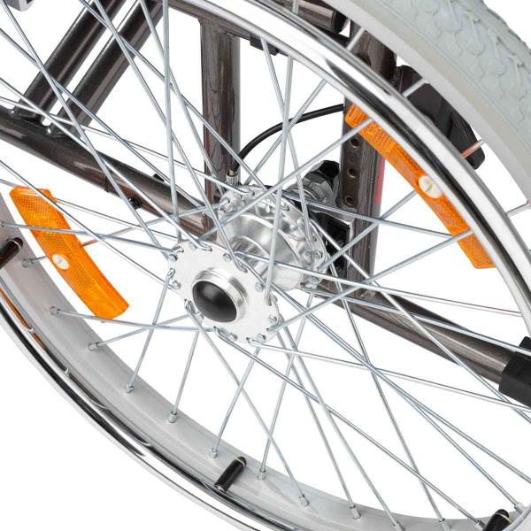 Rollstuhl Econ XXL  Detailansicht Hinterrad